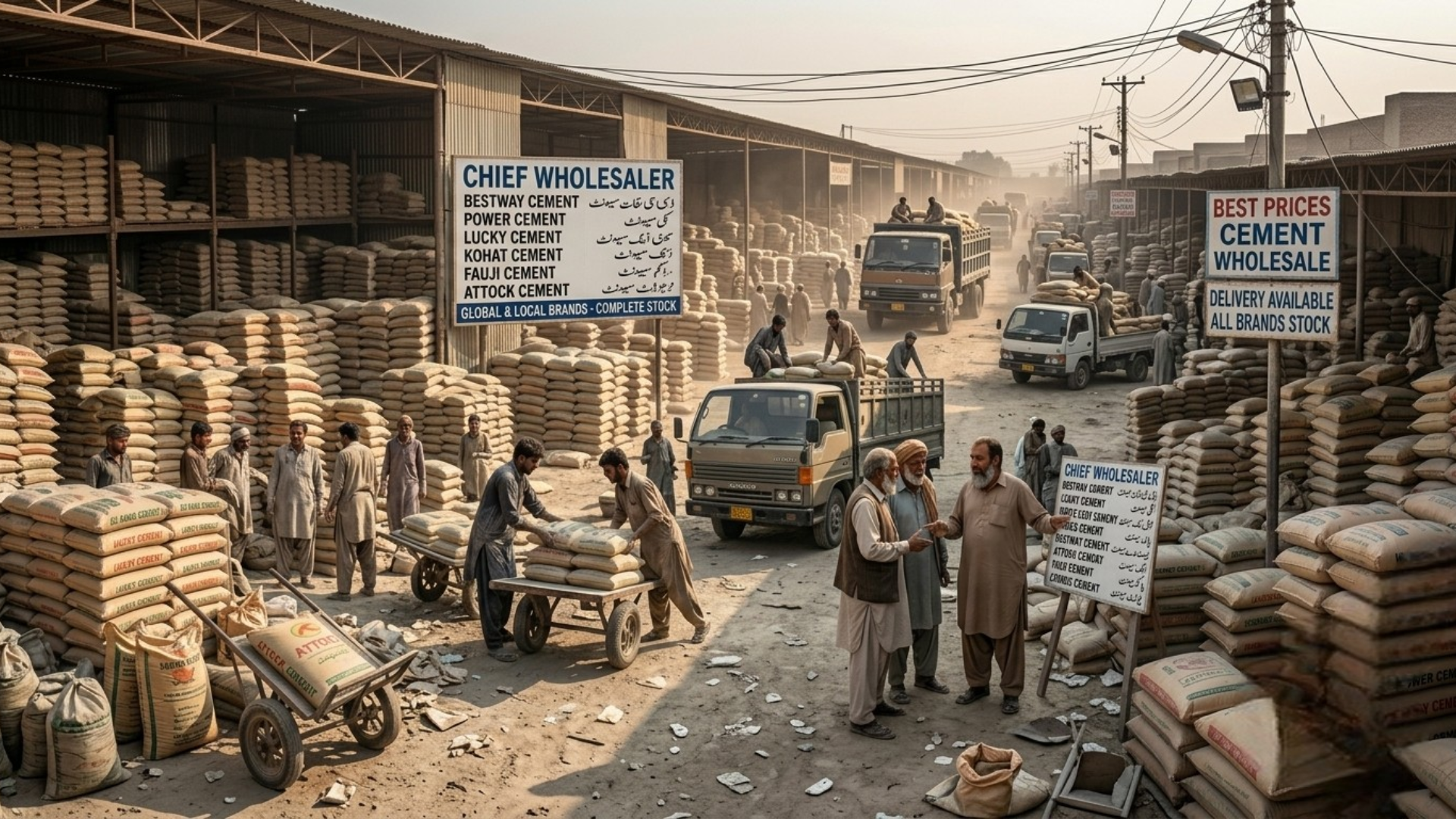 Wholesale Cement Prices in Pakistan