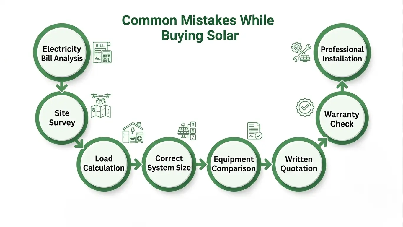 Common mistakes to avoid in Solar Panel Installation