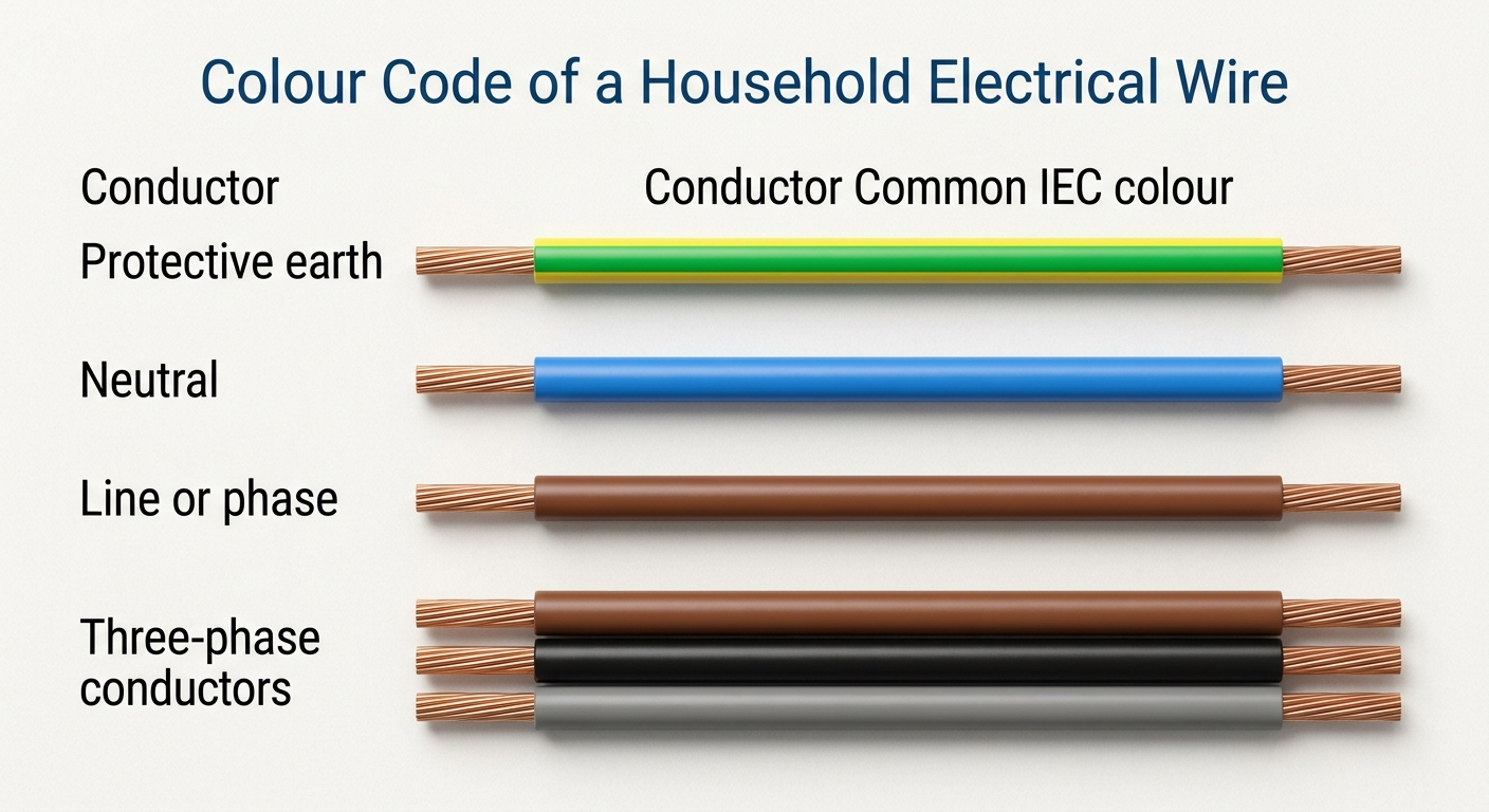Color Code of Electrical wires used in homes | Gharhub