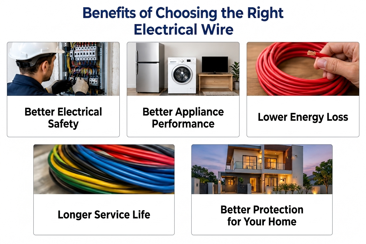Benefits of using Good Electrical Wires in your homes | Gharhub