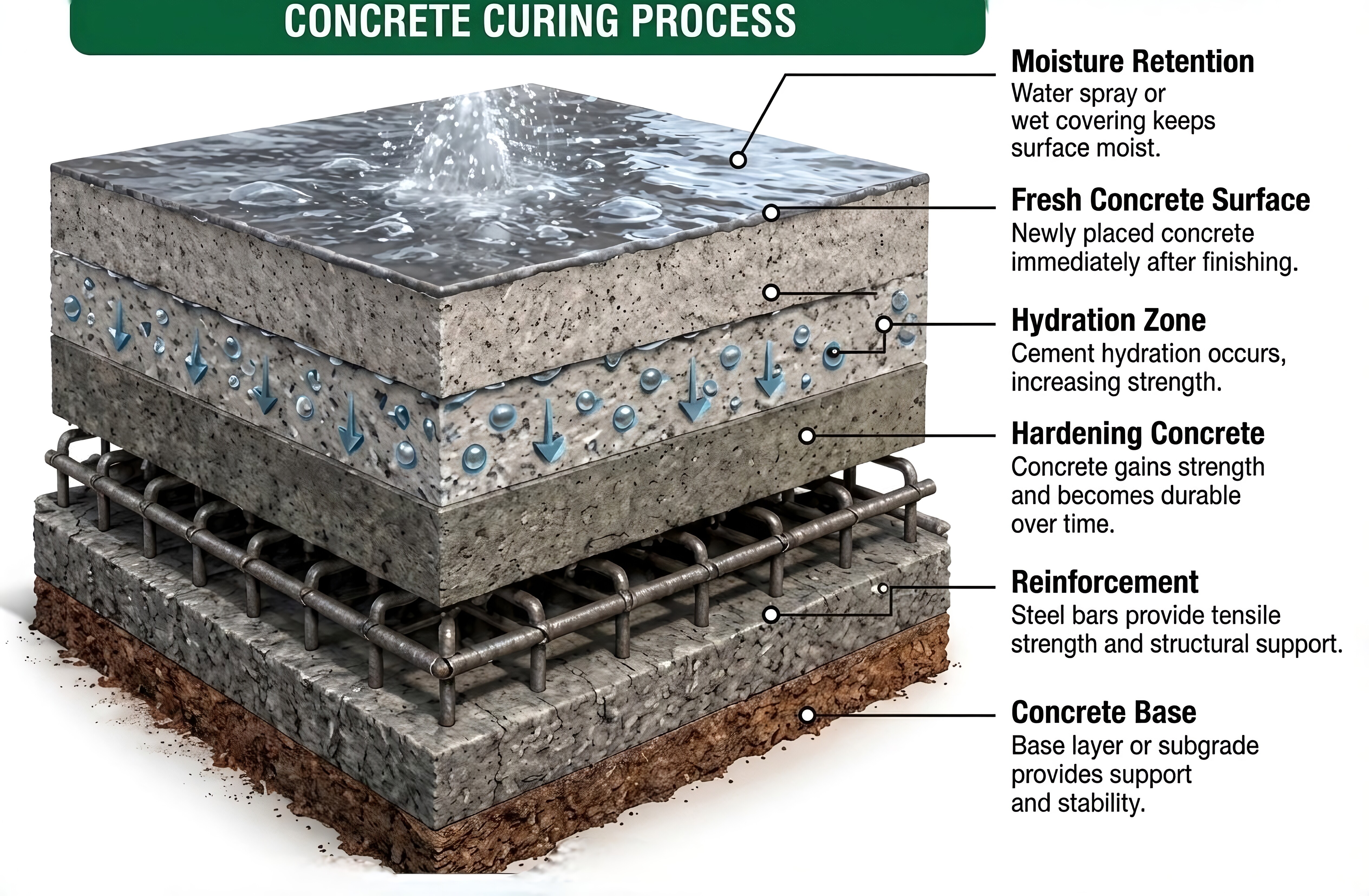Concrete Curing Process - Gharhub