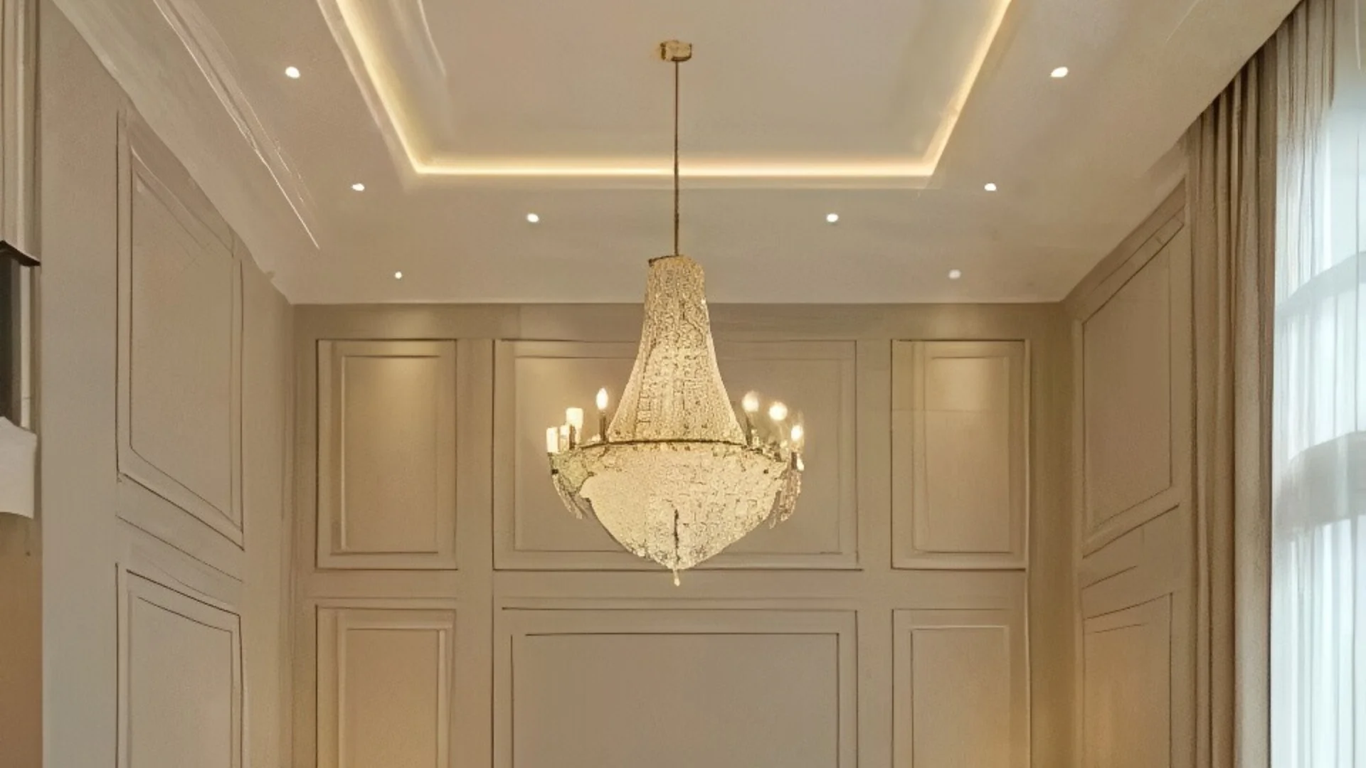 Chandeliers for False Ceiling Light Designs - Gharhub