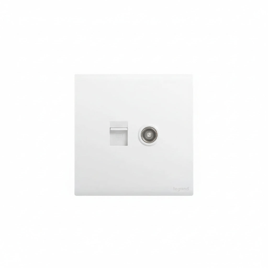 Legrand Obria Series TV + Data Combination Socket