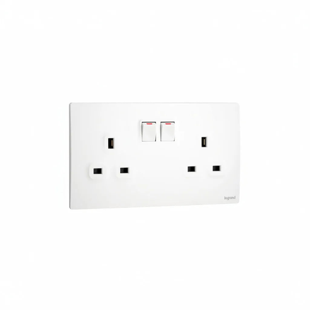 Legrand Mallia Senses Series 2 Gang 13A Socket Outlet